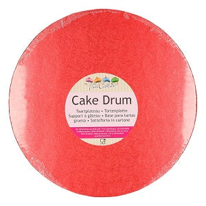 Bases - Base Alta De Bolo Funcakes Redondo Ø25cm -Vermelho